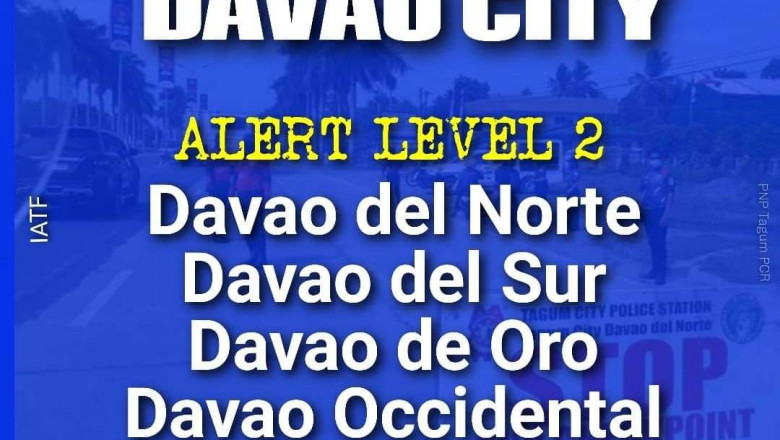 Starting March 1, Davao City will be on Level 1 of the Alert System; the rest of the Davao Region will be on Level 2.