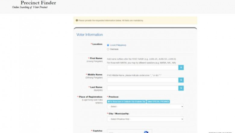 Comelec activates voter precinct finder