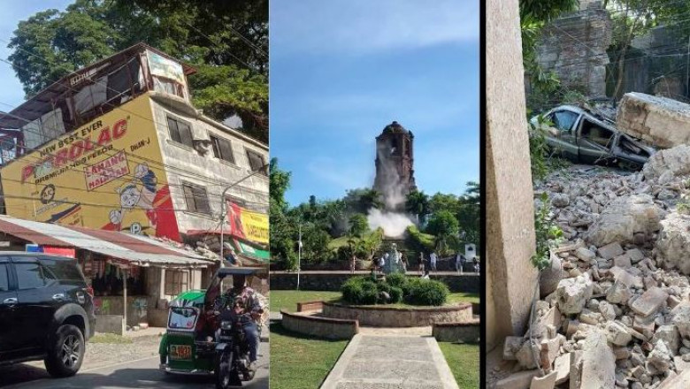 Strong earthquake with a 7.1 magnitude hits the northern Philippines; felt most intensely in Manila