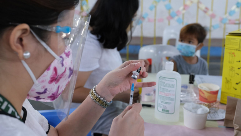 Some private schools in Davao City separate children who have received vaccinations from those who have not
